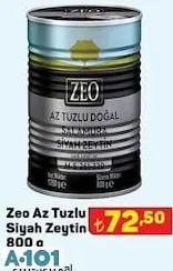 ZEO AZ TUZLU SİYAH ZEYTİN ZEO AZ TUZLU SİYAH ZEYTİN